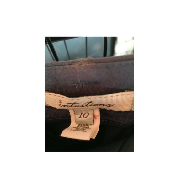 Women's Intuitions Dress Pants Slacks Stretch Spandex Size 10 Gray NEW - Picture 5 of 7